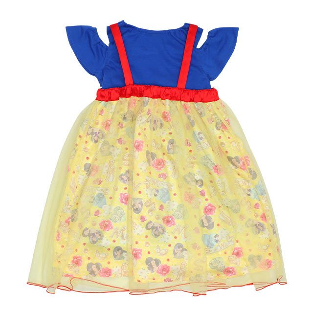 【ベビードール】白雪姫 プリンセス / 3WAYワンピース 9303K / キッズ キャミワンピ スカート 肩紐長さ調整可 ウエストゴム調整可 リボン フリル チュール 肩出し お姫様 なりきる ガーリー