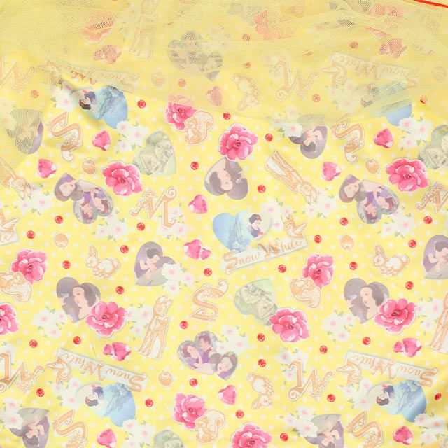 【ベビードール】白雪姫 プリンセス / 3WAYワンピース 9303K / キッズ キャミワンピ スカート 肩紐長さ調整可 ウエストゴム調整可 リボン フリル チュール 肩出し お姫様 なりきる ガーリー