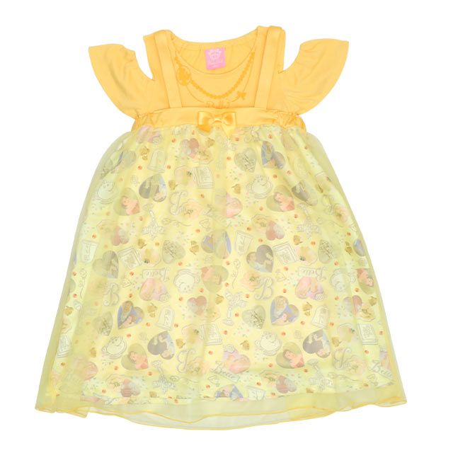 【ベビードール】ベル プリンセス / 3WAYワンピース 9303K / キッズ キャミワンピ スカート 肩紐長さ調整可 ウエストゴム調整可 リボン フリル チュール 肩出し お姫様 なりきる ガーリー