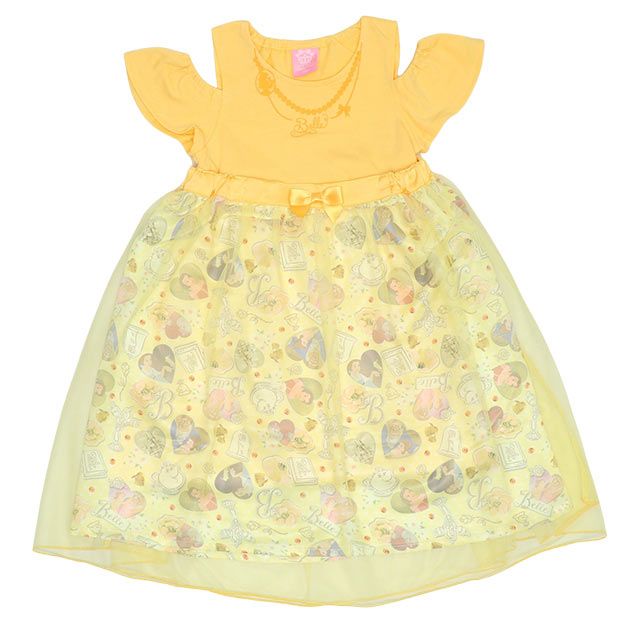 【ベビードール】ベル プリンセス / 3WAYワンピース 9303K / キッズ キャミワンピ スカート 肩紐長さ調整可 ウエストゴム調整可 リボン フリル チュール 肩出し お姫様 なりきる ガーリー