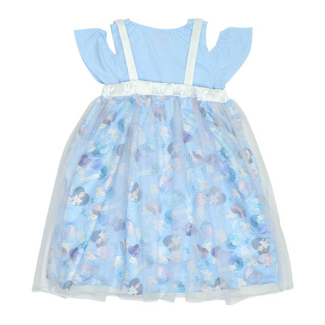 【ベビードール】シンデレラ プリンセス / 3WAYワンピース 9303K / キッズ キャミワンピ スカート 肩紐長さ調整可 ウエストゴム調整可 リボン フリル チュール 肩出し お姫様 なりきる ガーリー