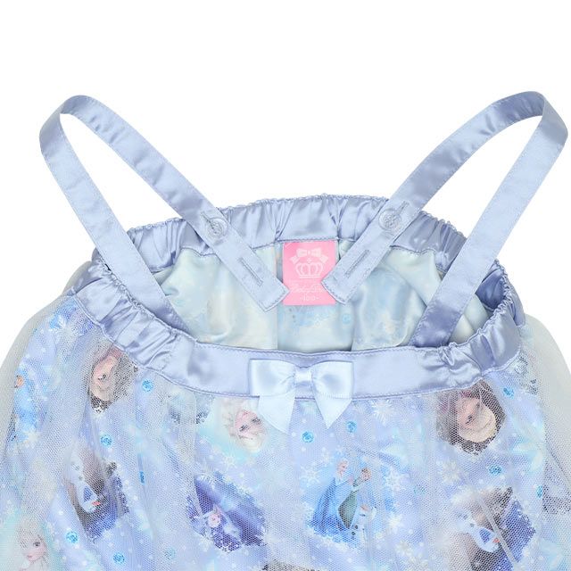 【ベビードール】シンデレラ プリンセス / 3WAYワンピース 9303K / キッズ キャミワンピ スカート 肩紐長さ調整可 ウエストゴム調整可 リボン フリル チュール 肩出し お姫様 なりきる ガーリー