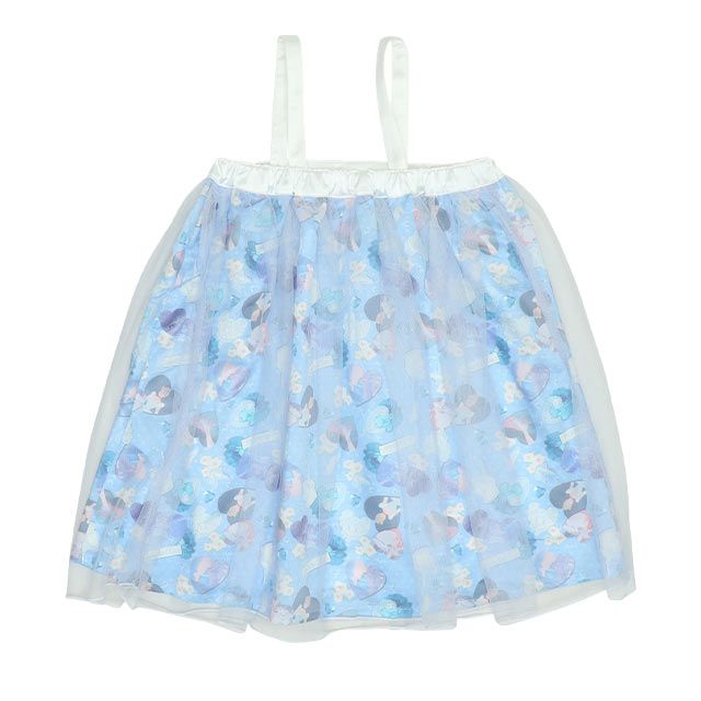 【ベビードール】シンデレラ プリンセス / 3WAYワンピース 9303K / キッズ キャミワンピ スカート 肩紐長さ調整可 ウエストゴム調整可 リボン フリル チュール 肩出し お姫様 なりきる ガーリー