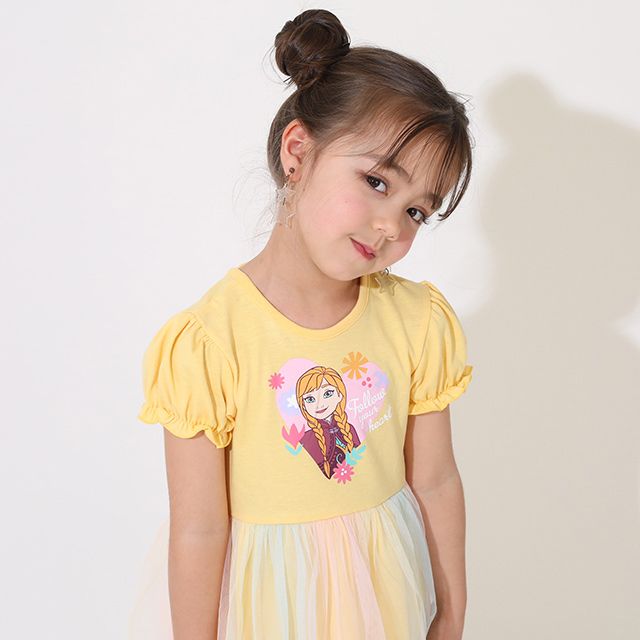 【ベビードール】アナ プリンセス / レインボーワンピース 9246K / キッズ ベビーサイズ スカート フリル チュール お姫様 なりきる ガーリー