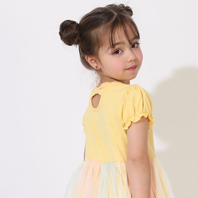 【ベビードール】アナ プリンセス / レインボーワンピース 9246K / キッズ ベビーサイズ スカート フリル チュール お姫様 なりきる ガーリー