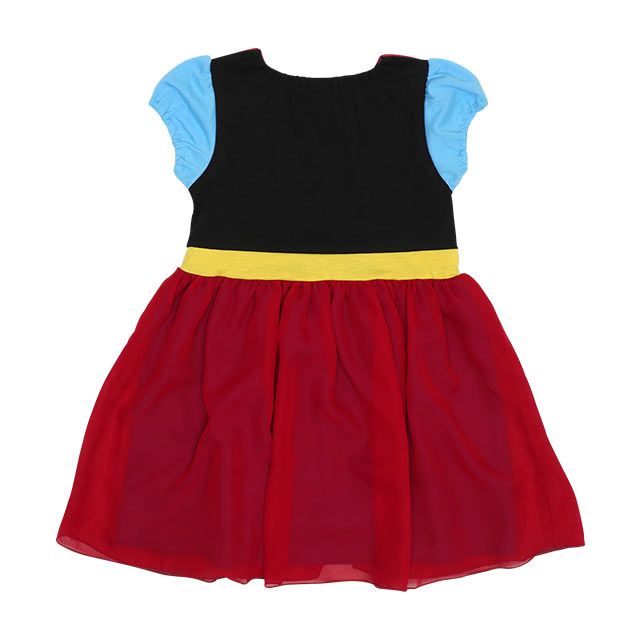 【ベビードール】アナ なりきるワンピース 5127K / ベビーサイズ キッズ トップス 半袖 シフォン パフスリーブ ウエストゴム入り プリンセス 仮装 コスチューム コスプレ