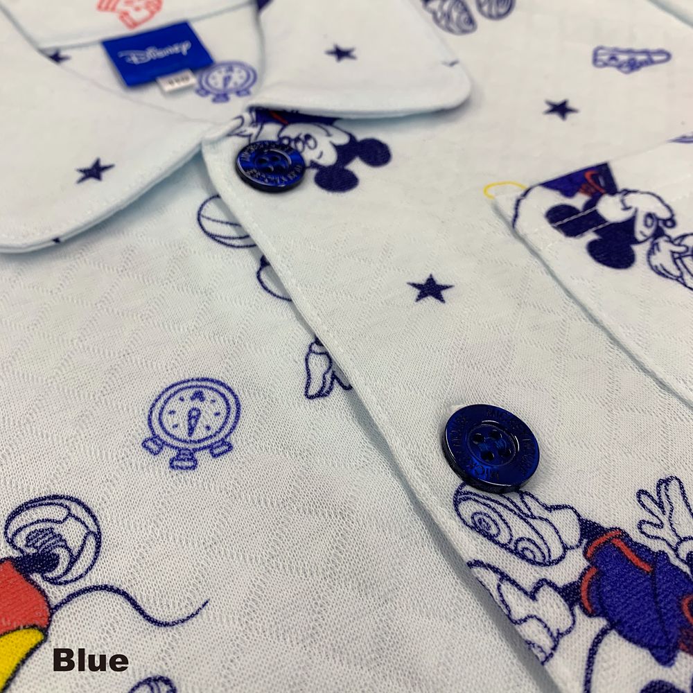 ミッキー キルト長袖キッズパジャマ