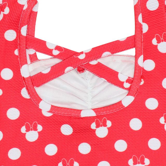 【ベビードール】ミニー セパレート水着 9445K / ベビーサイズ キッズ スイムウェア 上下セット ヘアバンド トータルコーデ 速乾 ガーリー 水玉模様