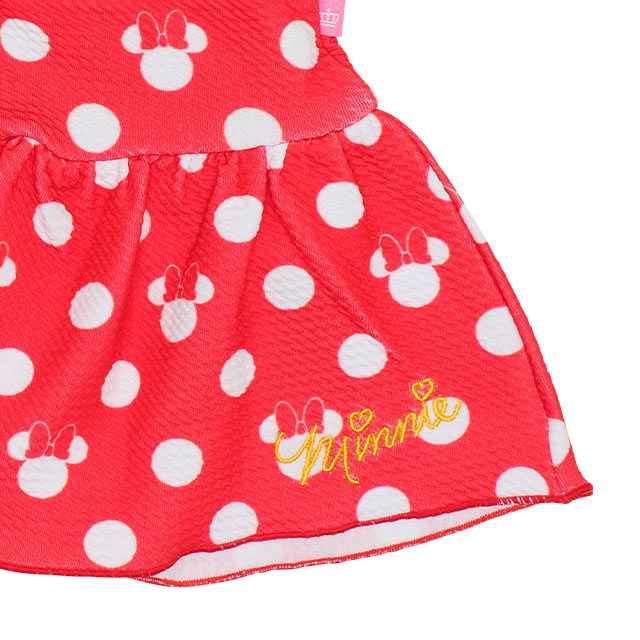 【ベビードール】ミニー セパレート水着 9445K / ベビーサイズ キッズ スイムウェア 上下セット ヘアバンド トータルコーデ 速乾 ガーリー 水玉模様