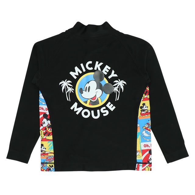 【ベビードール】ミッキー ラッシュガード 9451K （ボトムス別売） / ベビーサイズ キッズ スイムウェア 水着 トップス 長袖 日焼け対策 UV対策 UVカット