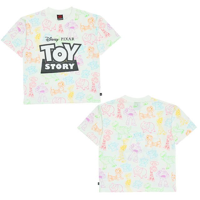 【ベビードール】 親子お揃い トイ・ストーリー 総柄Tシャツ 9460K