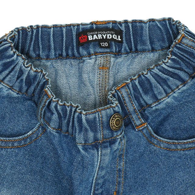 【ベビードール】ミッキー クラッシュデニムハーフパンツ 9462K