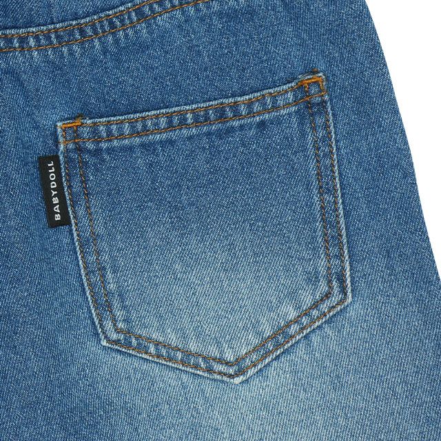 【ベビードール】ミッキー クラッシュデニムハーフパンツ 9462K