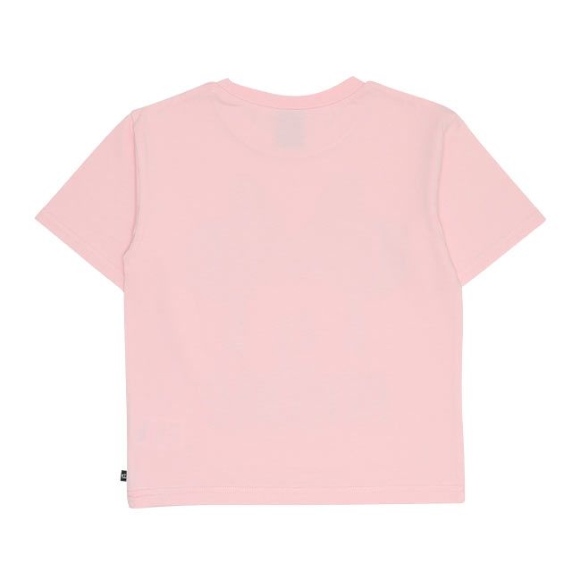 【ベビードール】ミニー 親子お揃い デニム貼付風Tシャツ 9466K / ベビーサイズ キッズ リンクコーデ ペアルック 親子コーデ トップス 半袖 天竺素材