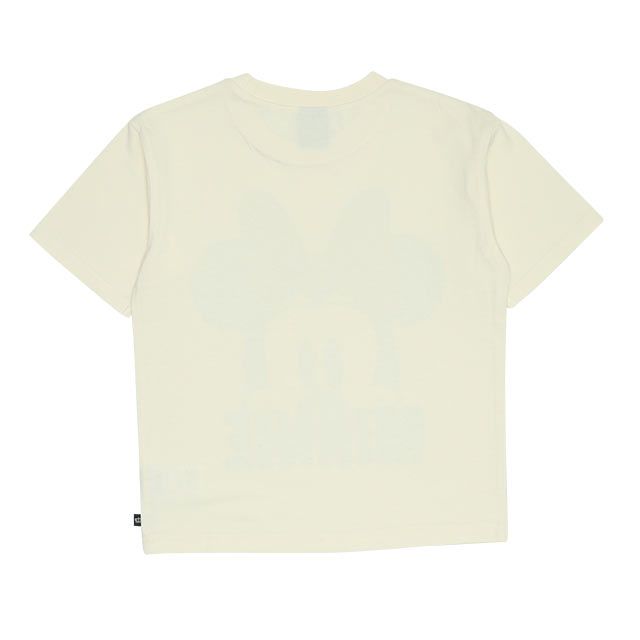 【ベビードール】ミニー 親子お揃い デニム貼付風Tシャツ 9466K / ベビーサイズ キッズ リンクコーデ ペアルック 親子コーデ トップス 半袖 天竺素材