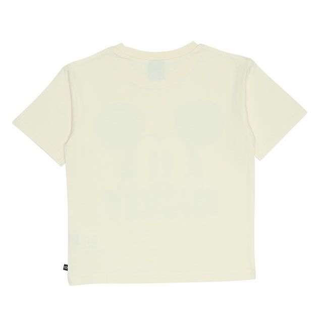 【ベビードール】ミッキー 親子お揃い デニム貼付風Tシャツ 9466K / ベビーサイズ キッズ リンクコーデ ペアルック 親子コーデ トップス 半袖 天竺素材