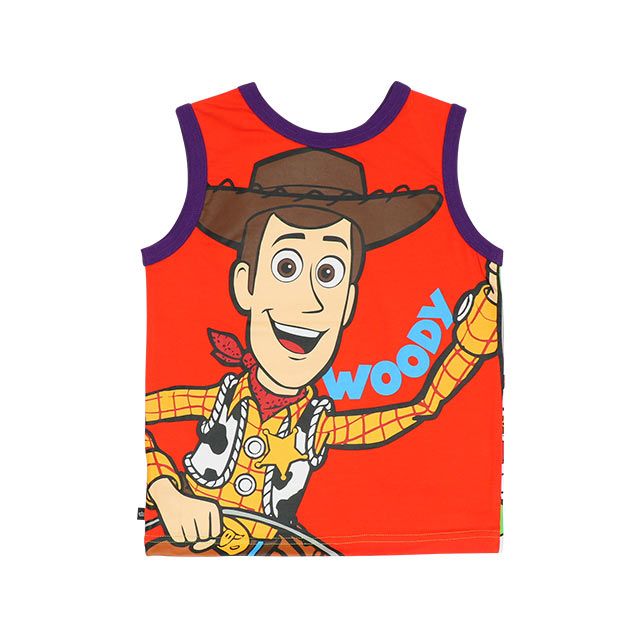【ベビードール】 トイ・ストーリー どっちも前タンクトップ 9467K / 前後で2WEY ベビーサイズ キッズ トップス ノースリーブ 天竺素材 楽ちん