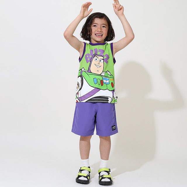 【ベビードール】 トイ・ストーリー どっちも前タンクトップ 9467K / 前後で2WEY ベビーサイズ キッズ トップス ノースリーブ 天竺素材 楽ちん