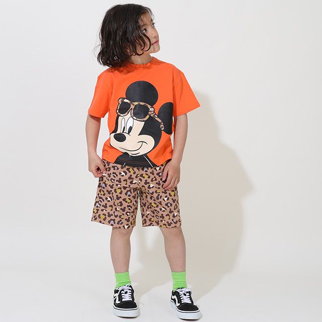 【ベビードール】ミッキー ヒョウ柄セットアップ 9468K