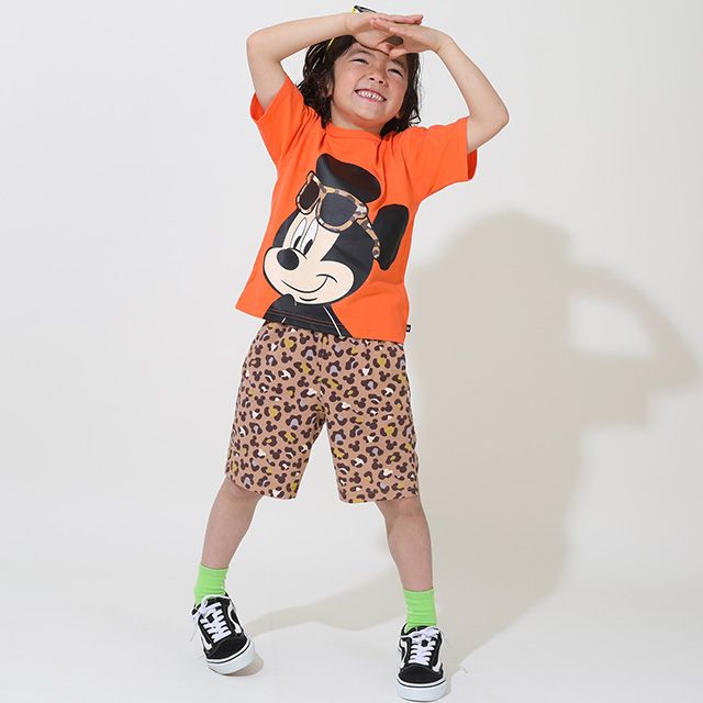 【ベビードール】ミッキー ヒョウ柄セットアップ 9468K