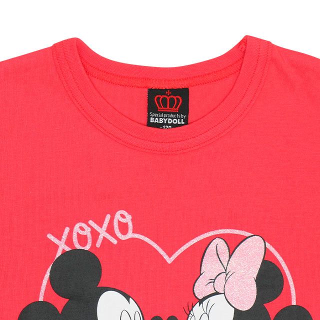 【ベビードール】ミッキー&ミニー ペアパフスリーブTシャツ 9469K