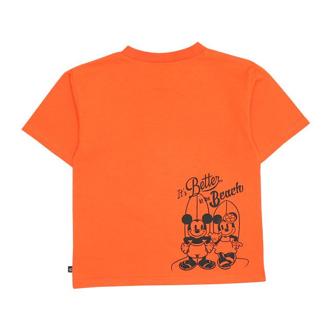 【ベビードール】ミッキー 親子お揃い リゾートマジックTシャツ 9470K / 水に濡れると柄が浮き出る ベビーサイズ キッズ リンクコーデ ペアルック 親子コーデ トップス 半袖 天竺素材