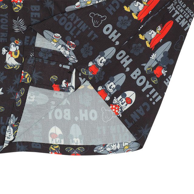 【ベビードール】ミッキーフレンズ 親子お揃い 総柄リゾートシャツ 9495K（ボトムス別売） / ベビーサイズ キッズ トップス 半袖 シャツ 羽織り 親子コーデ リンクコーデ ペアルック 速乾 ミッキー ミニー ドナルド