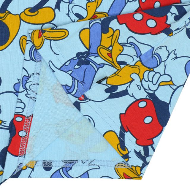 【ベビードール】ミッキー ドナルド 親子お揃い 総柄Tシャツ 9532K / ベビーサイズ キッズ リンクコーデ ペアルック 親子コーデ トップス 半袖