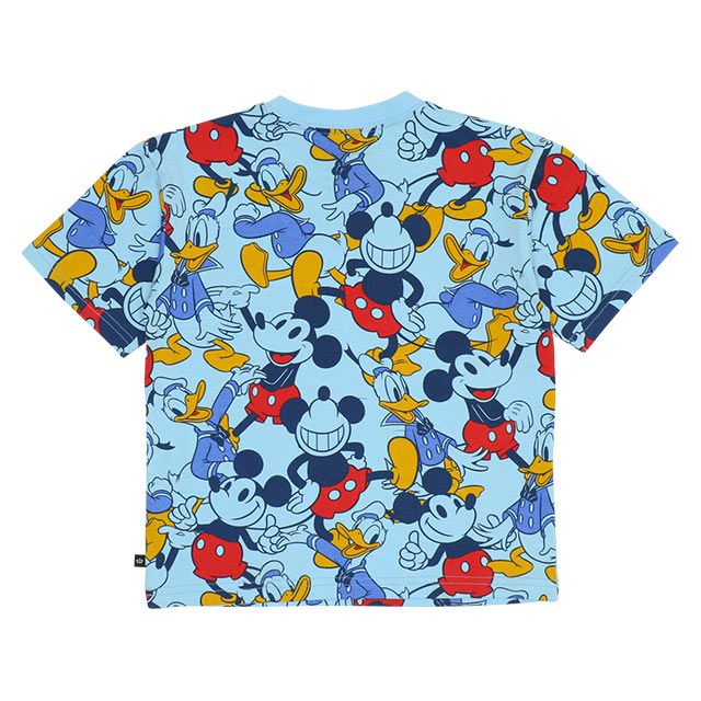 【ベビードール】ミッキー ドナルド 親子お揃い 総柄Tシャツ 9532K / ベビーサイズ キッズ リンクコーデ ペアルック 親子コーデ トップス 半袖