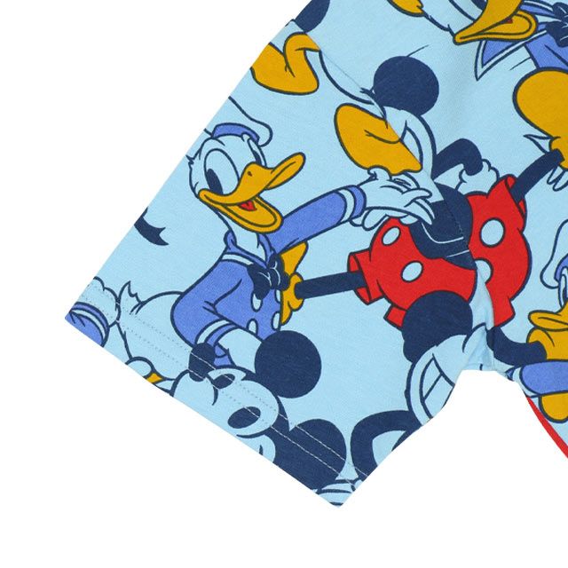 【ベビードール】ミニー デイジー 親子お揃い 総柄Tシャツ 9532K / ベビーサイズ キッズ リンクコーデ ペアルック 親子コーデ トップス 半袖