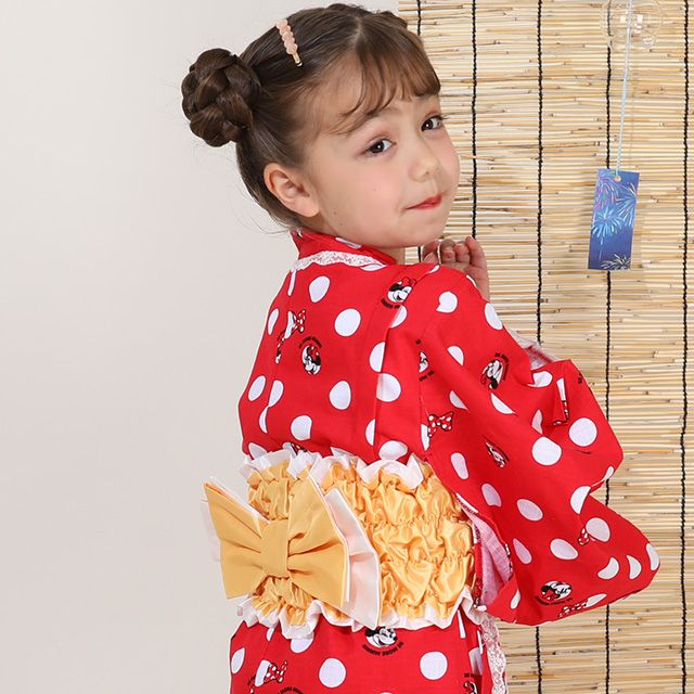 新品】ディズニー最終値下げ浴衣ピンクゆかた大人ミニー