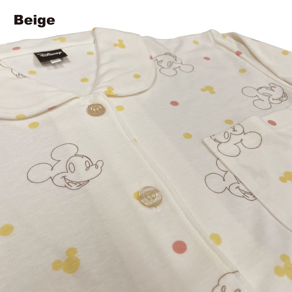 ミッキー スムース総柄シャツパジャマ