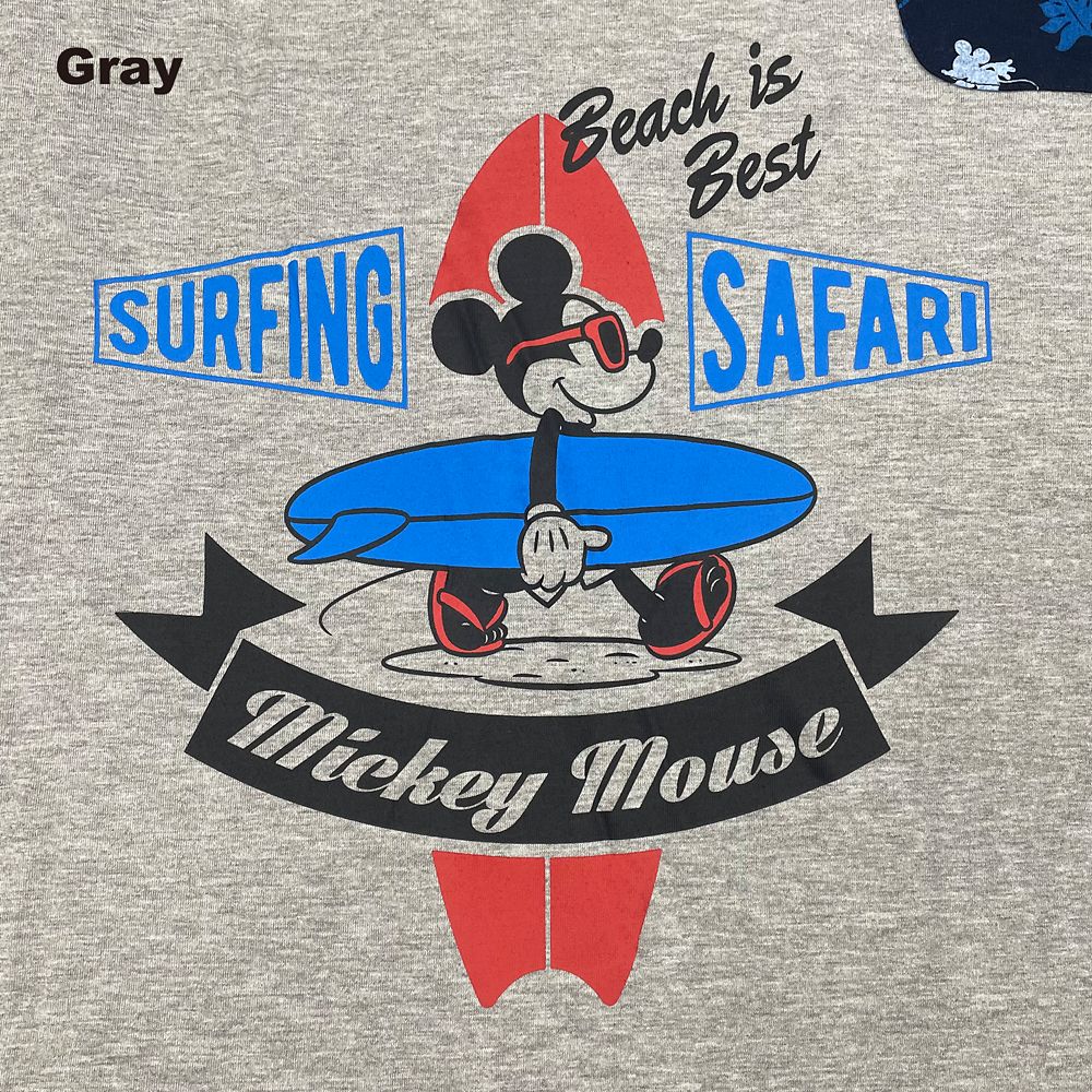 ミッキー メンズ天竺サーフ半袖ルームウェア
