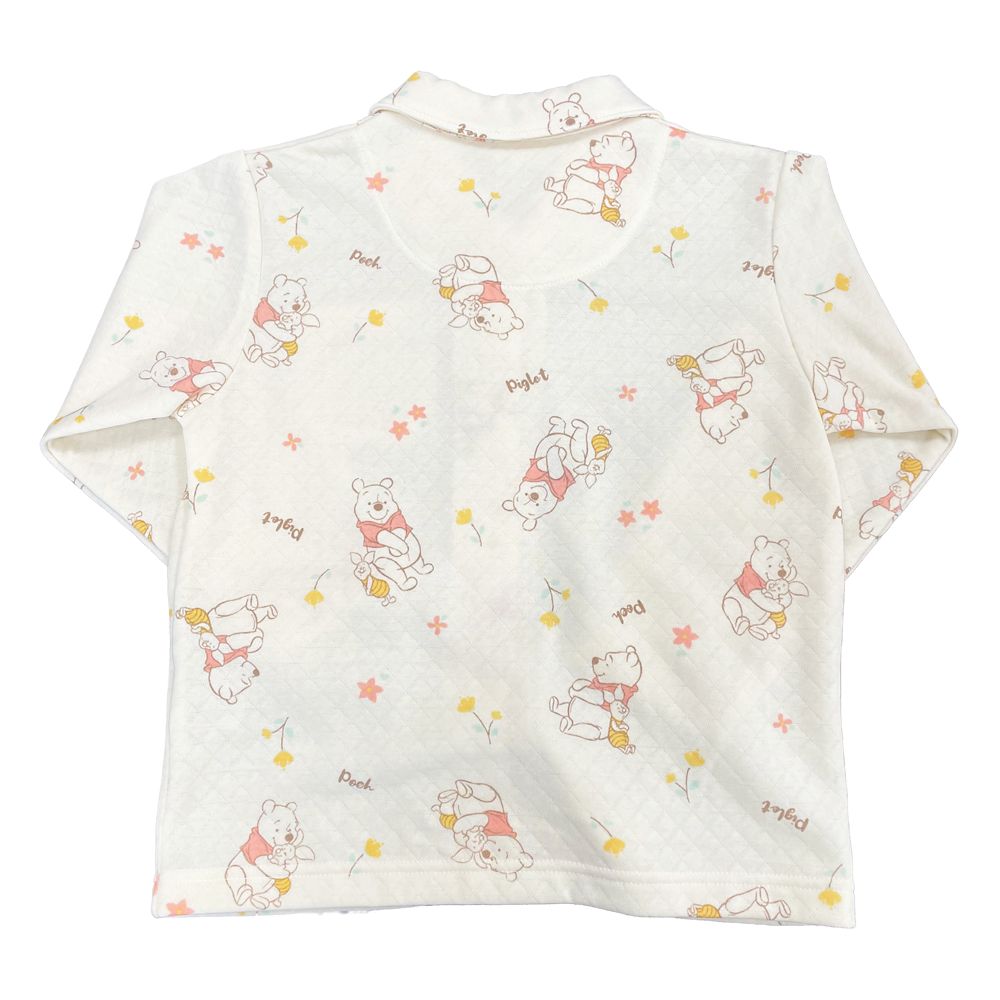 プー キッズ用キルト総柄シャツパジャマ