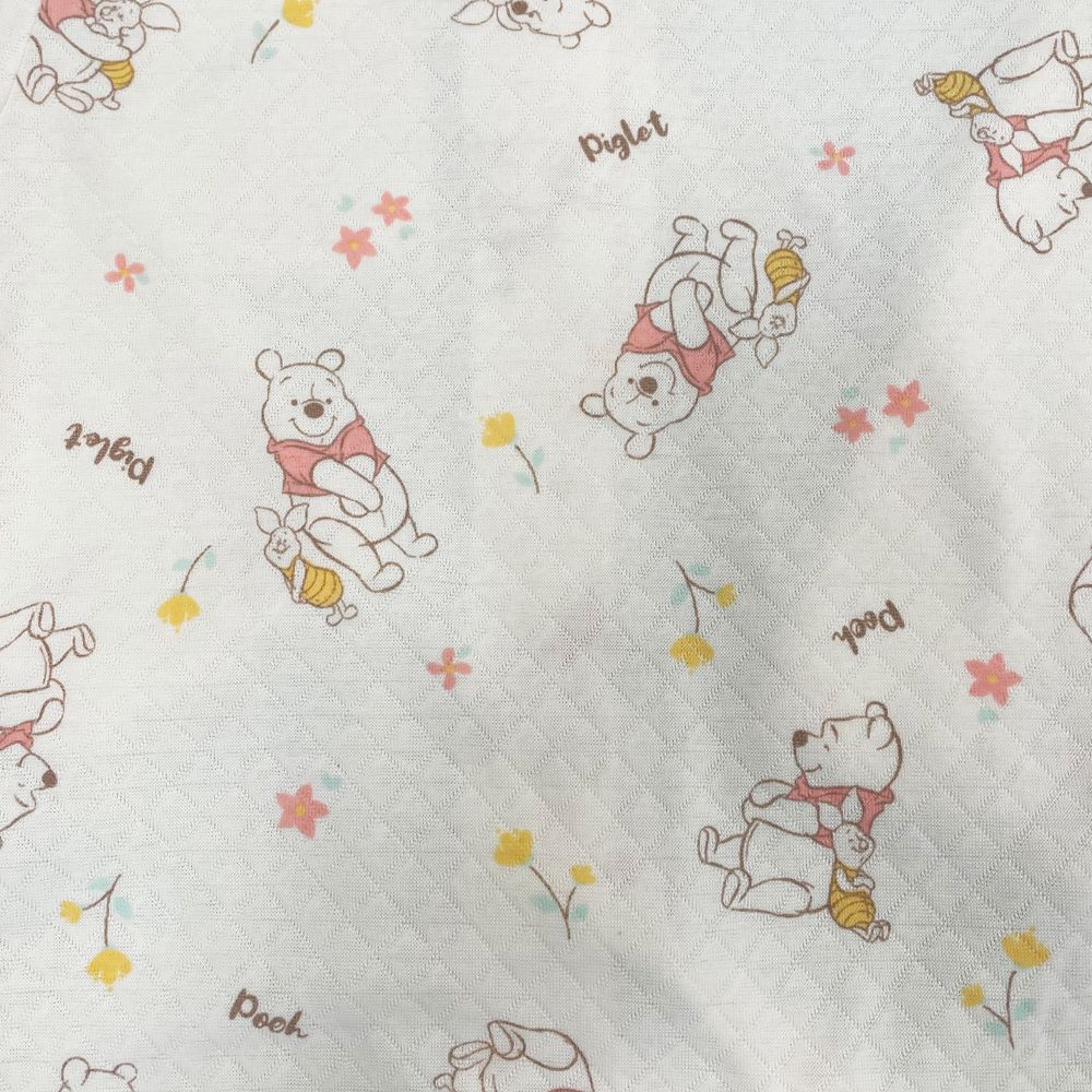 プー キッズ用キルト総柄シャツパジャマ