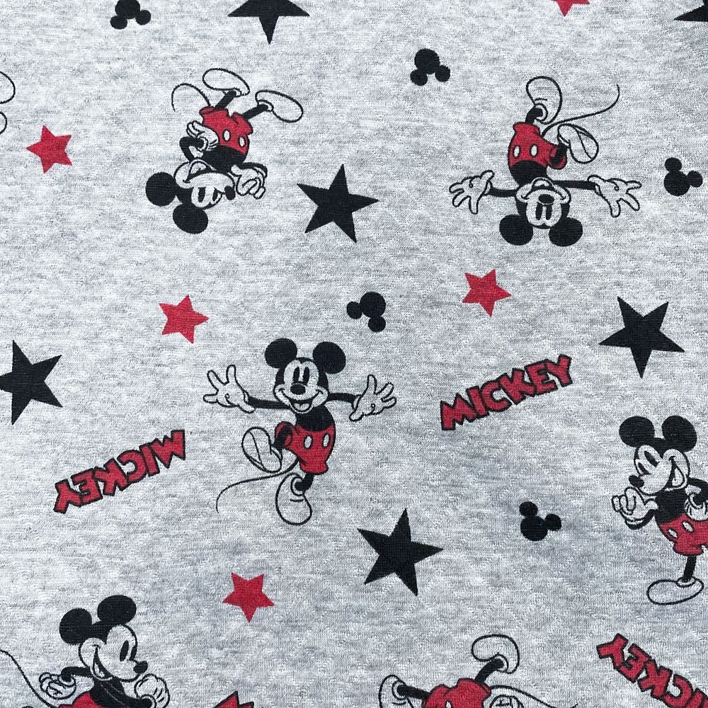 公式 ショップディズニー ミッキー キッズ用キルト総柄シャツパジャマ