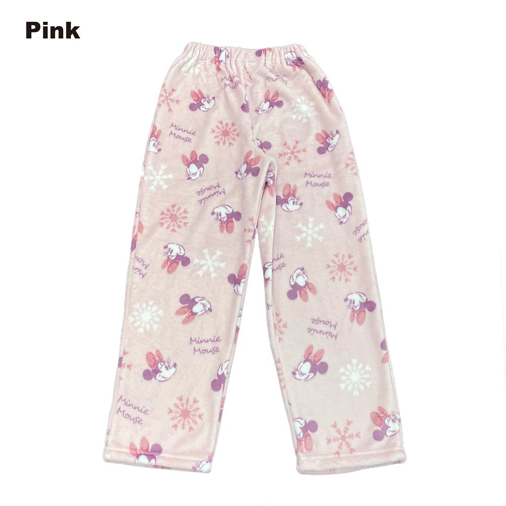 ミニー フランネルフリース雪柄シャツパジャマ