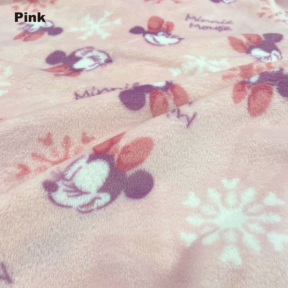 ミニー フランネルフリース雪柄シャツパジャマ