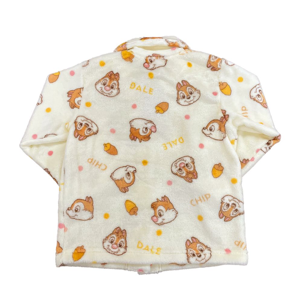 チップ＆デール キッズ用フランネルフリース総柄シャツパジャマ