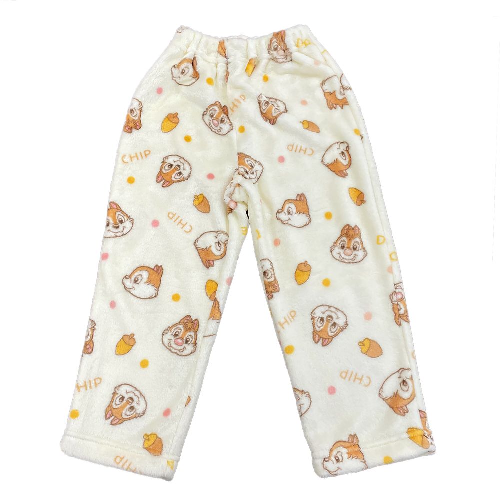 チップ＆デール キッズ用フランネルフリース総柄シャツパジャマ