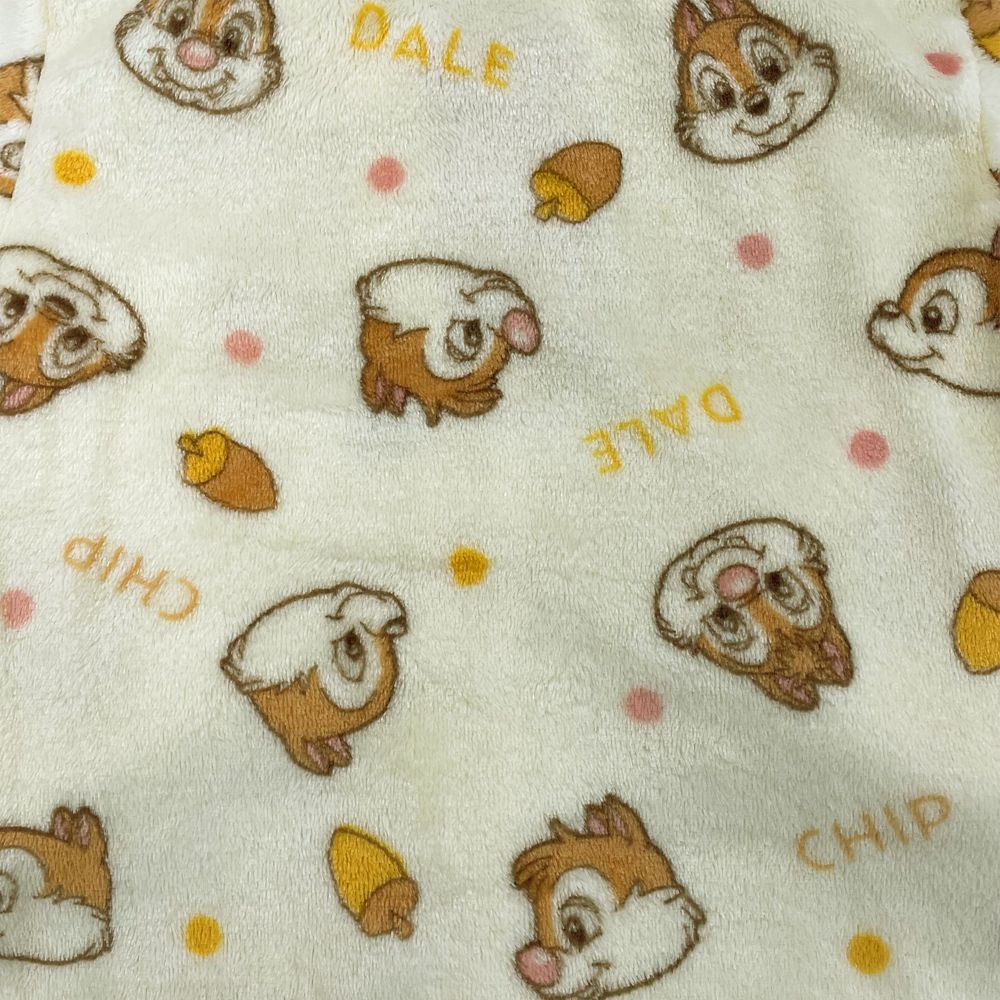 チップ＆デール キッズ用フランネルフリース総柄シャツパジャマ