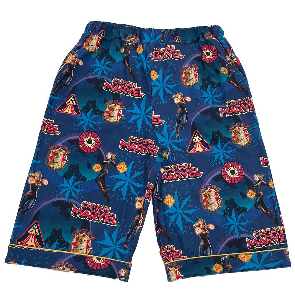 MARVEL キャプテン・マーベル 半袖プリントシャツパジャマ