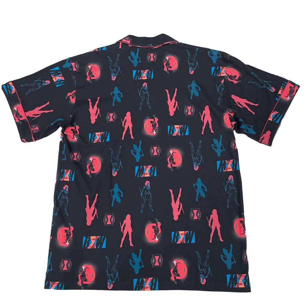 MARVEL ブラック・ウィドウ プリント半袖シャツパジャマ