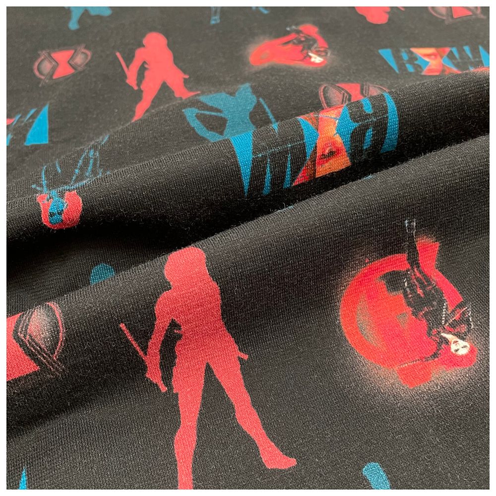 MARVEL ブラック・ウィドウ プリント半袖シャツパジャマ