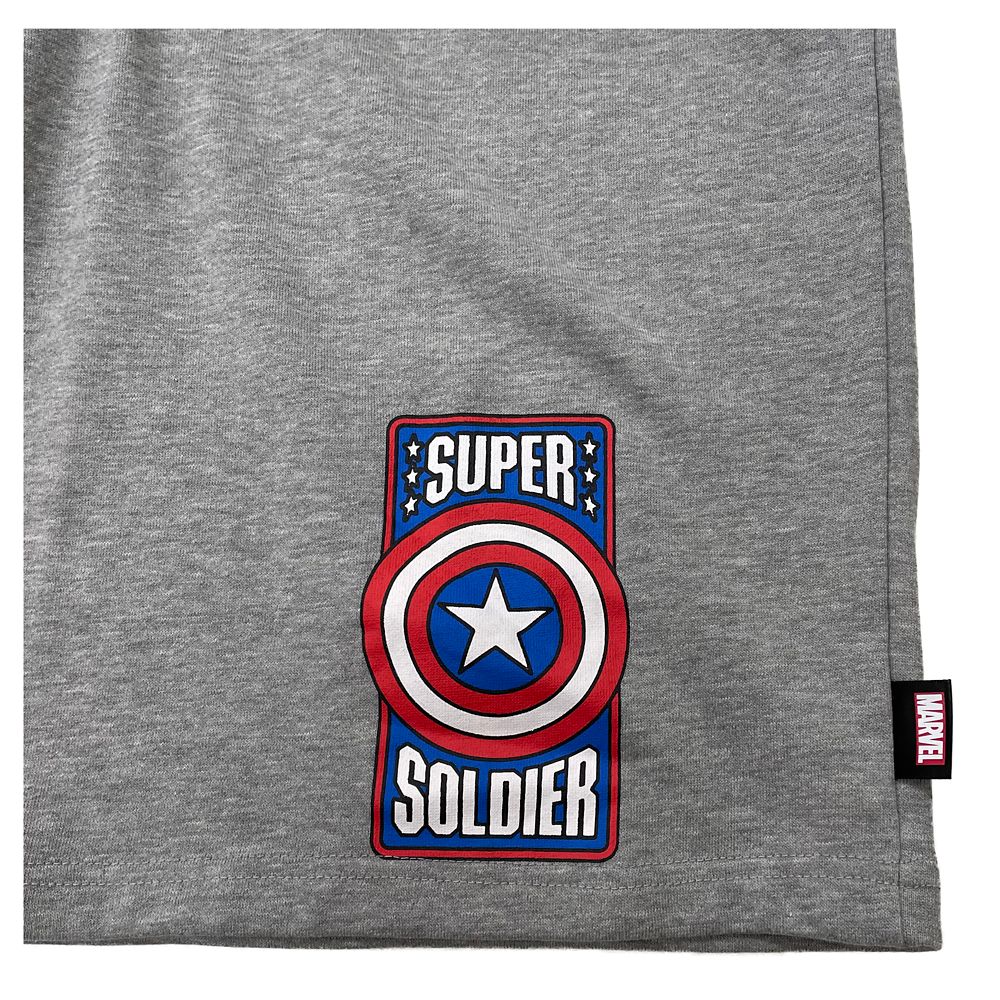 MARVEL キャプテン・アメリカ 半袖パーカー・ルームウェア