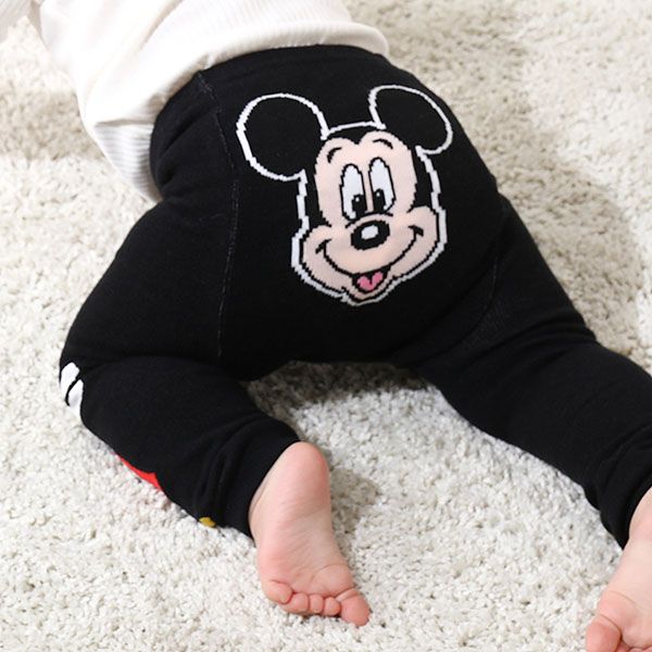 【ベビードール】ミニー おしりキャラクターべビータイツ 9604 / ベビーサイズ 赤ちゃん 出産祝い 贈り物 プレゼント ベビー服 ベビー用品 ボトム タイツ 冷え防止 楽ちん