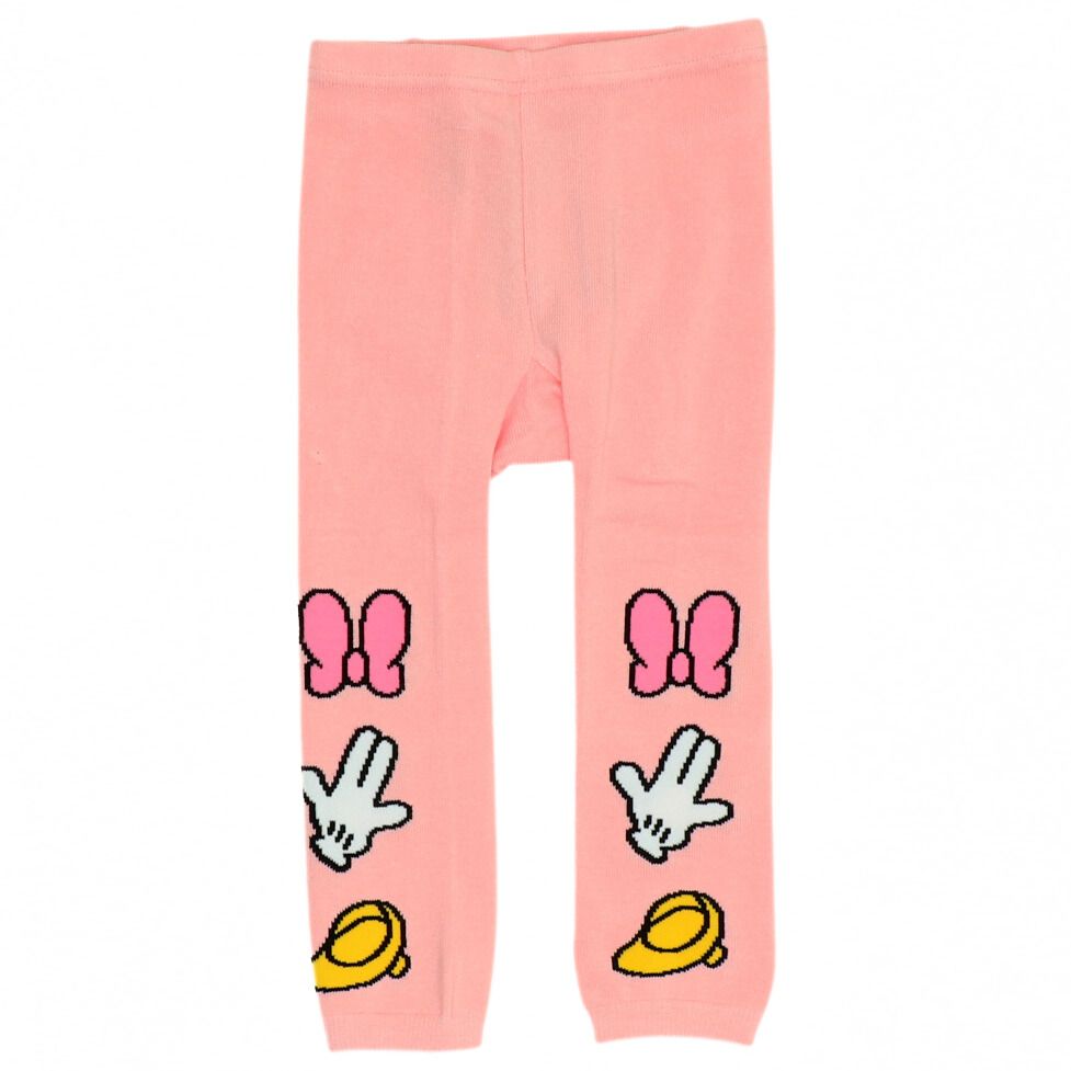 【ベビードール】ミニー おしりキャラクターべビータイツ 9604 / ベビーサイズ 赤ちゃん 出産祝い 贈り物 プレゼント ベビー服 ベビー用品 ボトム タイツ 冷え防止 楽ちん