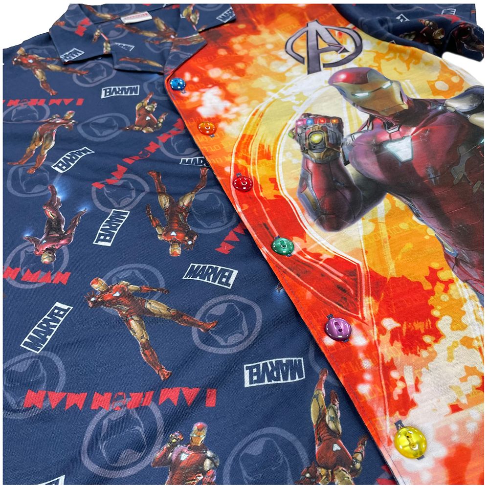 MARVEL アイアンマン キッズ用 半袖テーラーシャツパジャマ