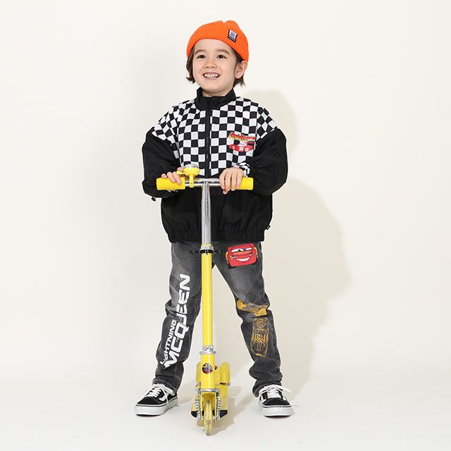 【ベビードール】カーズ ウィンドブレーカー 9605K / ベビーサイズ キッズ トップス 長袖 羽織 軽アウター ジャケット 撥水 オールシーズン ライトニング・マックィーン