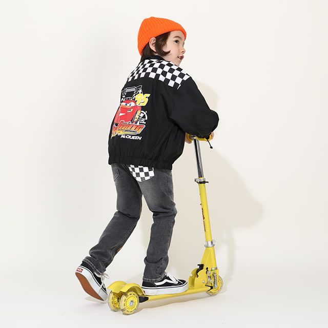 【ベビードール】カーズ ウィンドブレーカー 9605K / ベビーサイズ キッズ トップス 長袖 羽織 軽アウター ジャケット 撥水 オールシーズン ライトニング・マックィーン